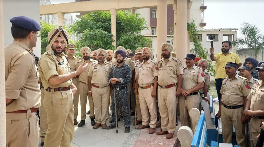 Search operations conducts by the punjab police in Mohali