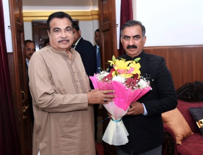 Sukhvinder Singh Sukhu meets Union Minister Nitin Gadkari