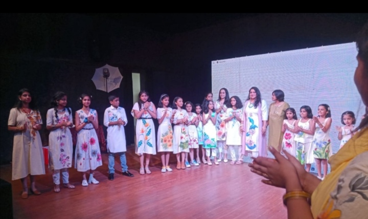 Karigari, A mega show of hand-painted costumes by kids organised at Tagore Theatre