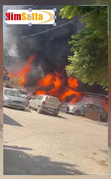 “Fire Erupts at Police Outpost in Sunny Enclave, Mohali”