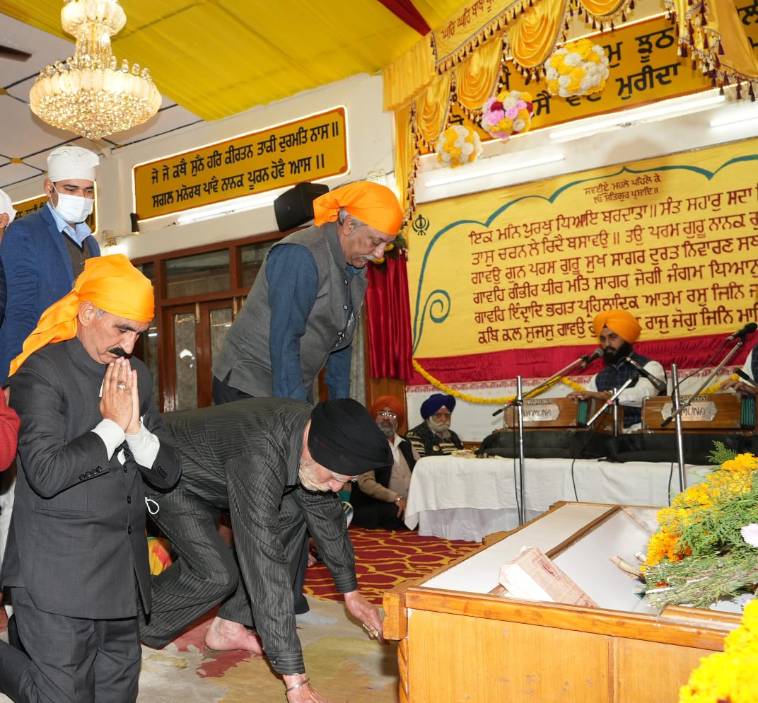 Adhere to the teachings of Guru Nanak Dev: CM Sukhvinder Singh Sukhu