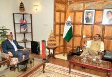 CM Sukhu Hosts Union Minister Kiren Rijiju at Oak Ove