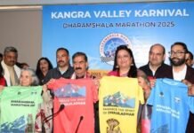 CM Unveils Official Jersey for Dharamshala Marathon 2025