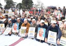 Scrapping MNREGA Is an Assault on Rural India: CM Sukhu Leads Protest at Shimla Ridge, Announces Statewide Agitation