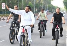साइकिल पर निकले मुख्यमंत्री नायब सिंह सैनी, ऊर्जा बचत को जन आंदोलन बनाने की हरियाणा सरकार की बड़ी पहल