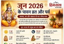 जून 2026 के पावन व्रत और पर्व: आस्था, तप और साधना से भरा ज्येष्ठ मास