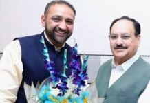 स्वास्थ्य लाभ के बाद जेपी नड्डा से करण नंदा की आत्मीय मुलाकात, कुशलक्षेम जाना