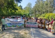 NJHPS के स्वच्छता पखवाड़े में सामुदायिक भागीदारी, CTU-2 क्वारी रोड पर चला सफाई अभियान